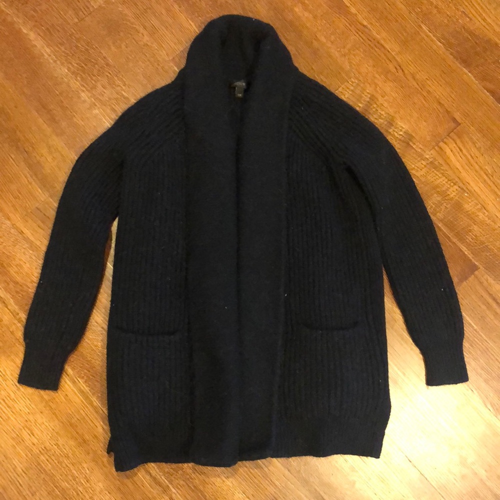 Black Jcrew Shawl Neck Sweater size XXs